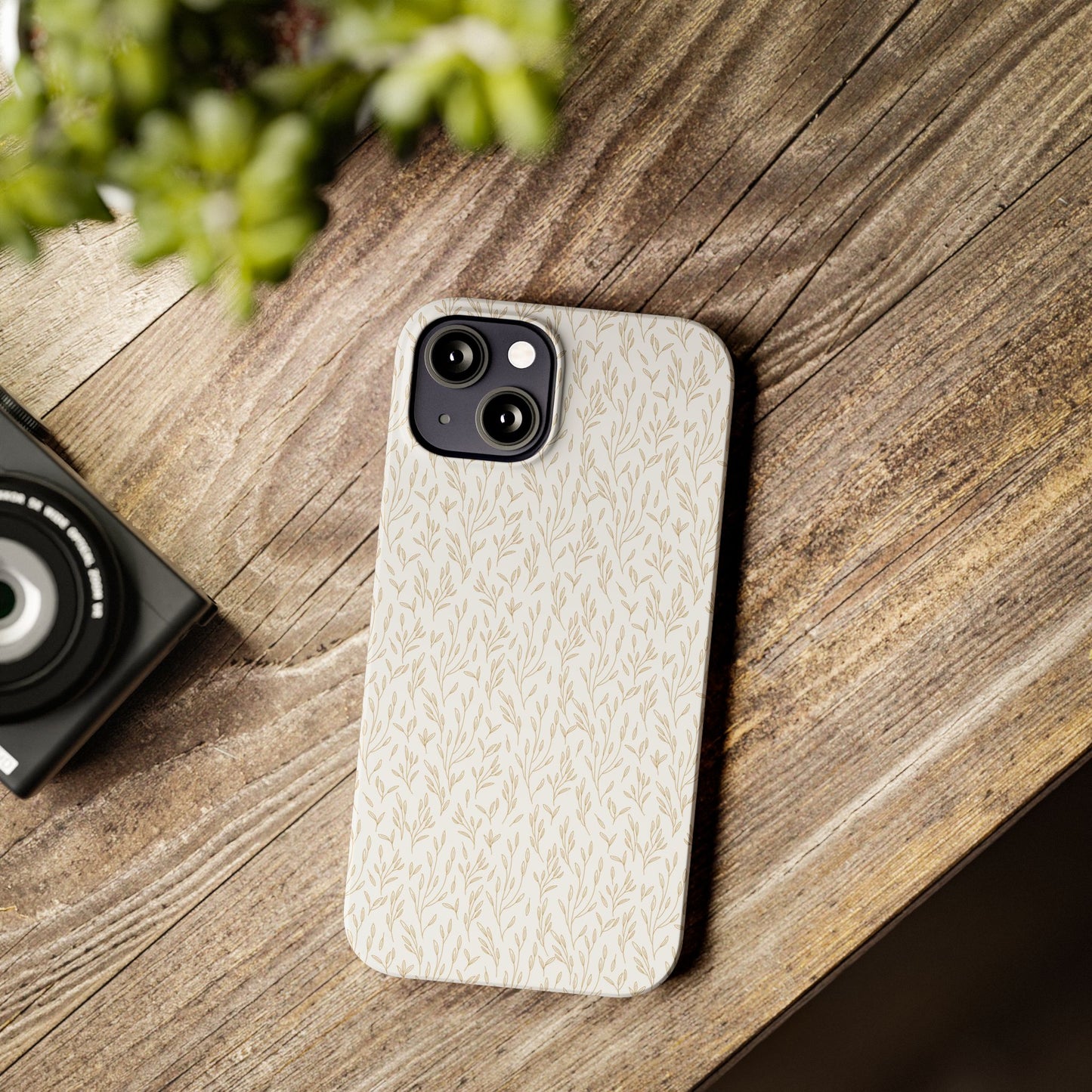 Gold Pattern Slim Case