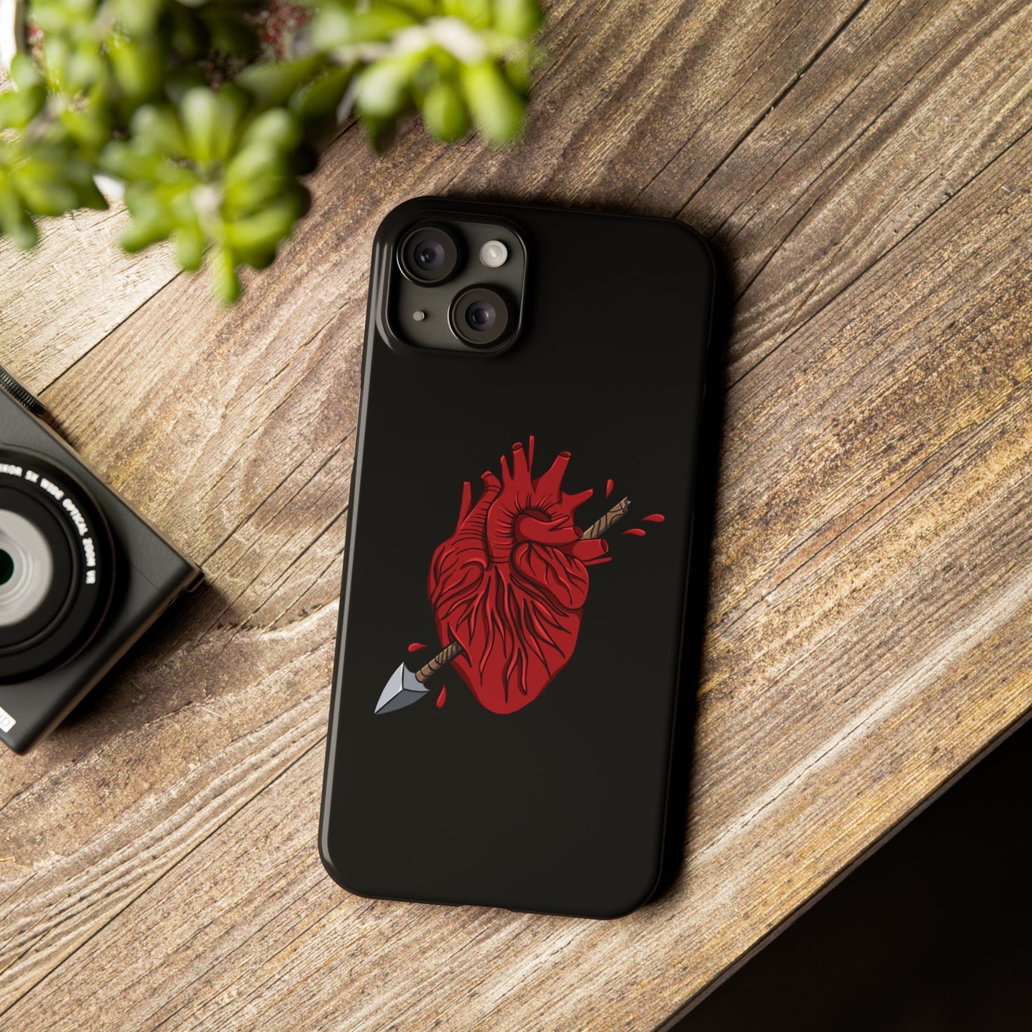 Heart and Arrow Slim Phone Case