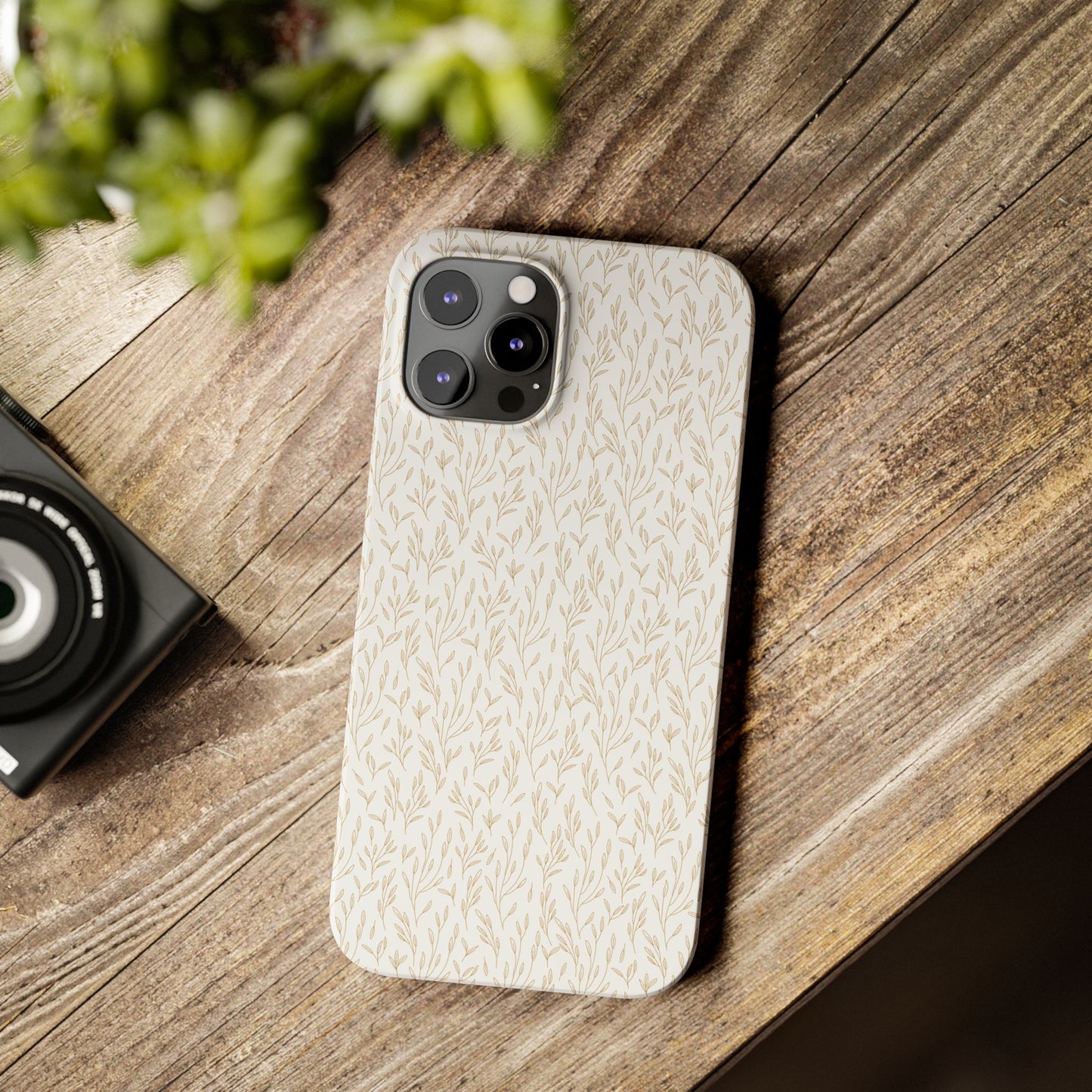 Gold Pattern Slim Case